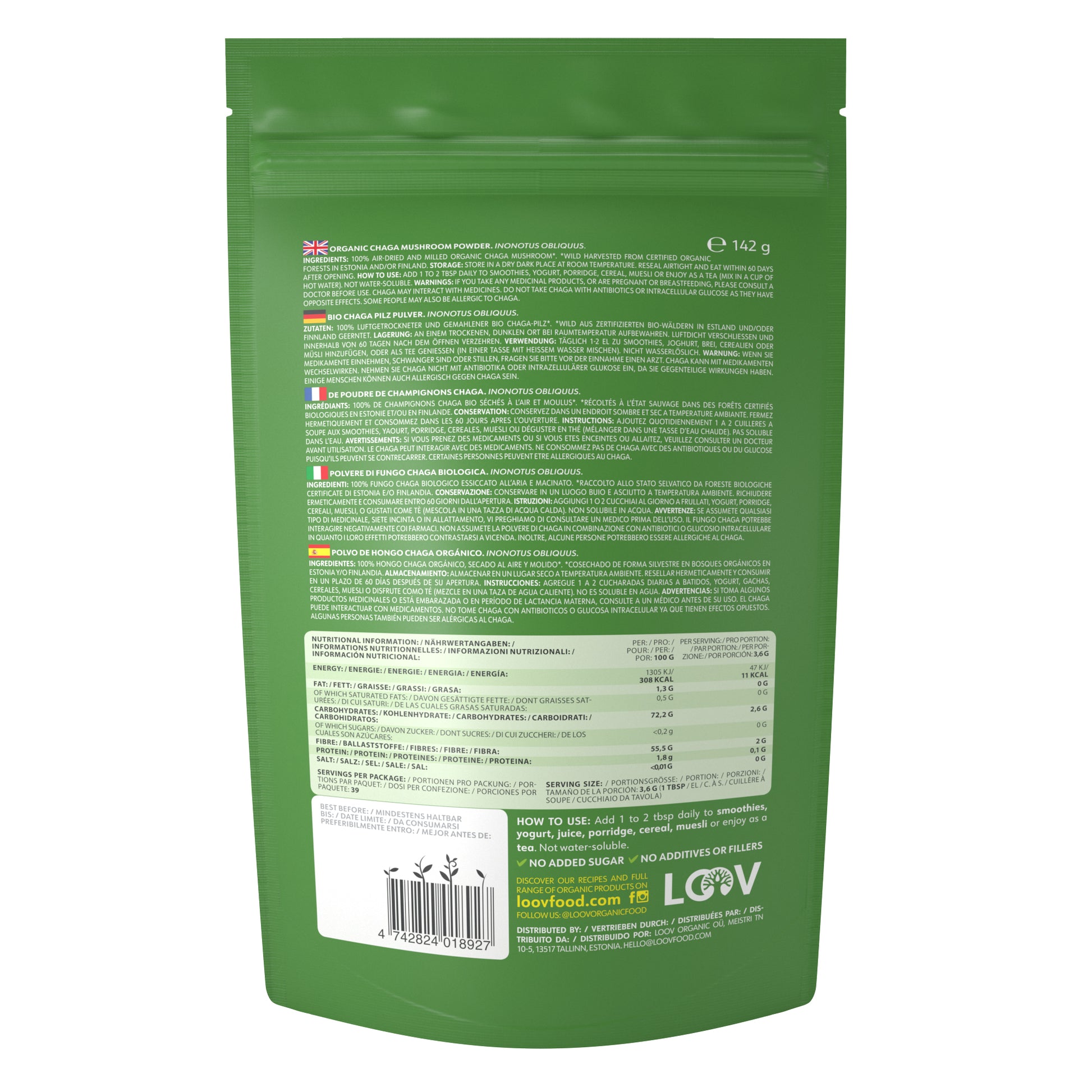 Hongo Chaga - Hongo Chaga - 142g