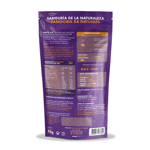 Açaí Liofilizado - Bio - 70g